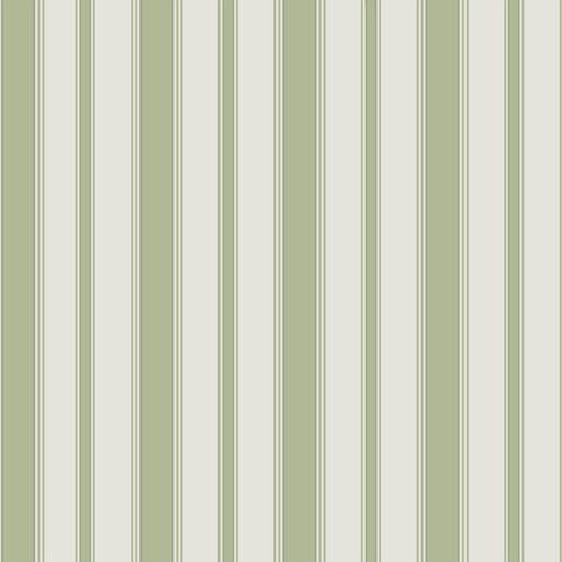 COLE & SON - CAMBRIDGE STRIPE- LEAF GREEN - Wallcovering by the Roll LEAF GREEN