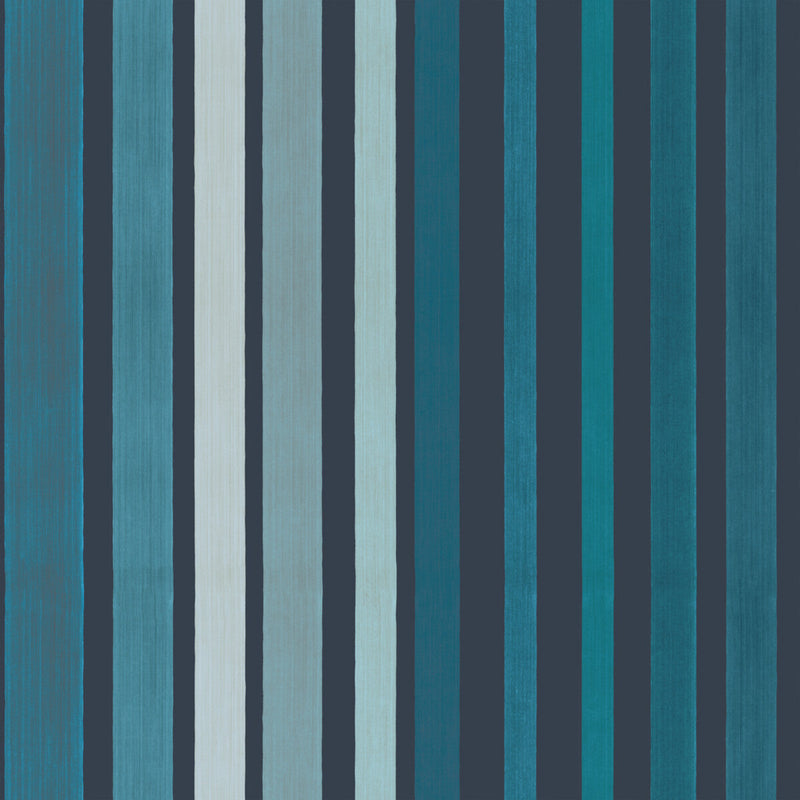 COLE & SON - CAROUSEL STRIPE- BLUE - Wallcovering by the Roll BLUE