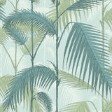 COLE & SON - PALM JUNGLE- PRINT ROOM BLUE/MINT - Wallcovering by the Roll