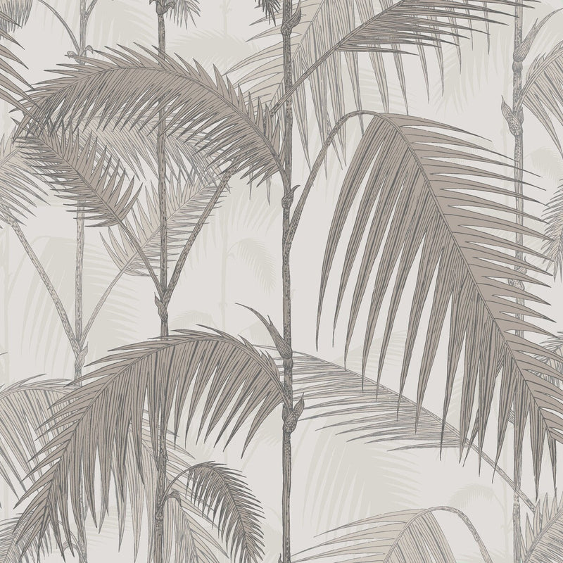 COLE & SON - PALM JUNGLE- STONE/TAUPE - Wallcovering by the Roll STONE/TAUPE