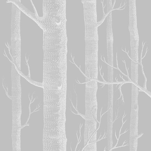 COLE & SON - WOODS- GREY/WHITE - Wallcovering by the Roll GREY/WHITE