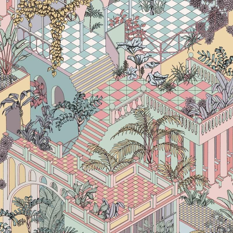 COLE & SON - MIAMI- PASTEL - Wallcovering by the Roll PASTEL