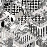 COLE & SON - MIAMI- BLACK/WHITE - Wallcovering by the Roll
