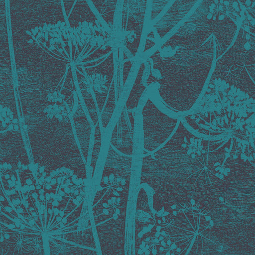 COLE & SON - COW PARSLEY- TEAL - Wallcovering by the Roll TEAL