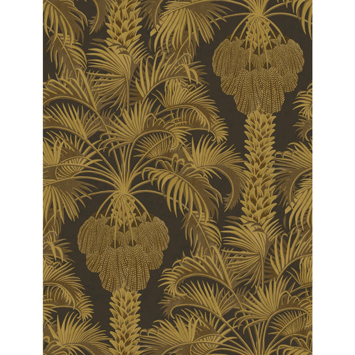 COLE & SON - HOLLYWOOD PALM- CHARCOAL & GOLD - Wallcovering by the Roll CHARCOAL & GOLD