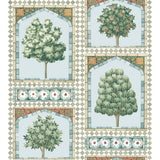 COLE & SON - SULTAN'S PALACE- PRINT ROOM BLUE & DUCK EGG - Wallcovering by the Roll