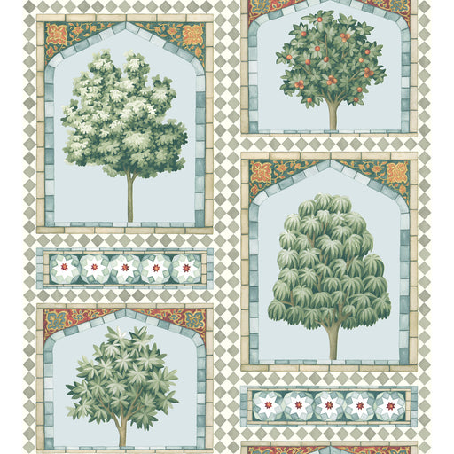 COLE & SON - SULTAN'S PALACE- PRINT ROOM BLUE & DUCK EGG - Wallcovering by the Roll PRINT ROOM BLUE & DUCK EGG