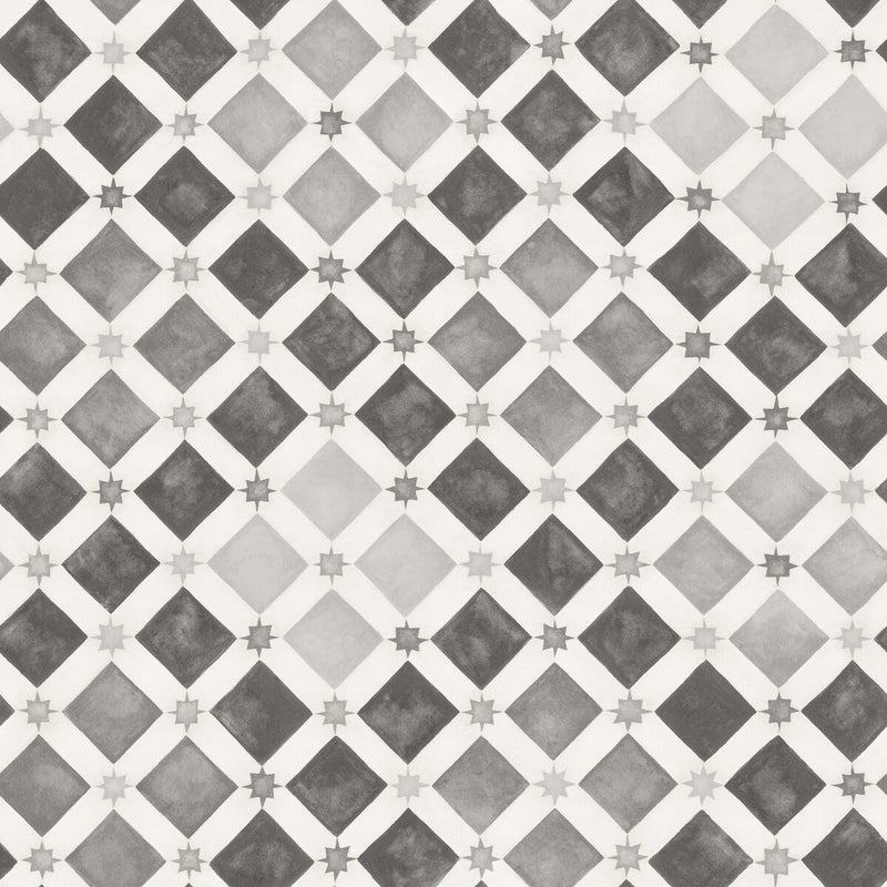 COLE & SON - ZELLIGE- SOOT & SNOW - Wallcovering by the Roll SOOT & SNOW
