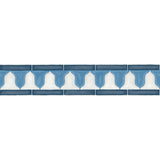 COLE & SON - ZELLIGE BORDER- CHINA BLUE & WHITE - Wallcovering by the Roll