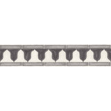 COLE & SON - ZELLIGE BORDER- SOOT & SNOW - Wallcovering by the Roll