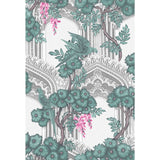 COLE & SON - BABYLON- TEAL & PINK - Wallcovering by the Roll