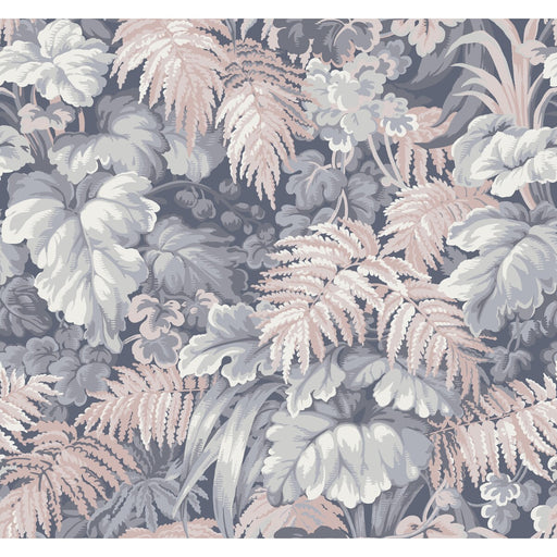 COLE & SON - ROYAL FERNERY- SLATE BLUE & BLUSH PINK - Wallcovering by the Roll SLATE BLUE & BLUSH PINK