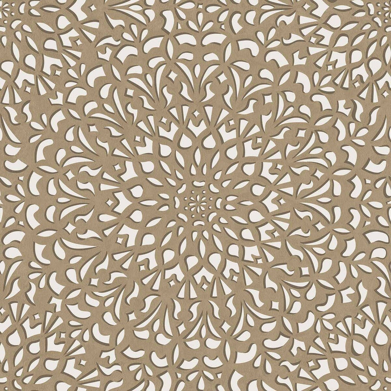 COLE & SON - MEDINA- GILVER & PARCHMENT - Wallcovering by the Roll GILVER & PARCHMENT