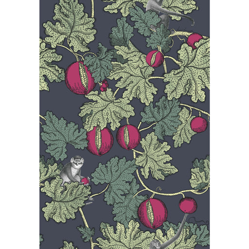 COLE & SON - FRUTTO PROIBITO- INK & MAGENTA - Wallcovering by the Roll INK & MAGENTA