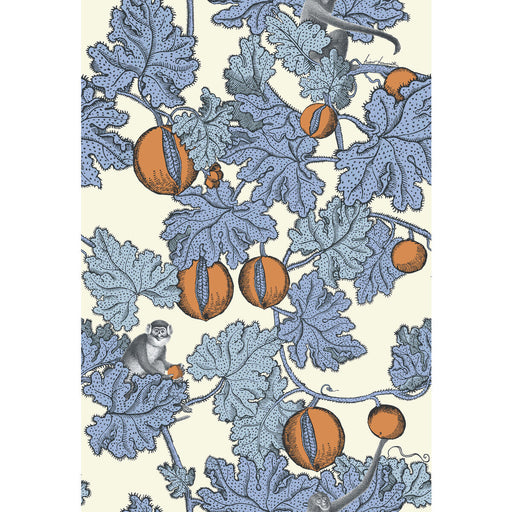 COLE & SON - FRUTTO PROIBITO- HYACINTH & ORANGE - Wallcovering by the Roll HYACINTH & ORANGE