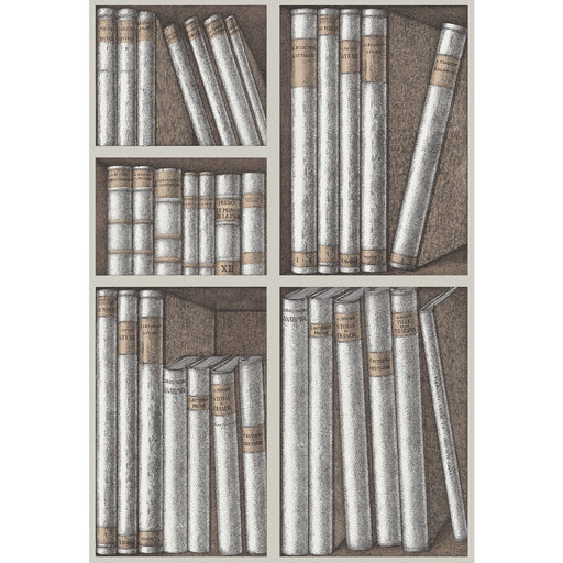 COLE & SON - EX LIBRIS- STONE/LINEN - Wallcovering by the Roll STONE/LINEN