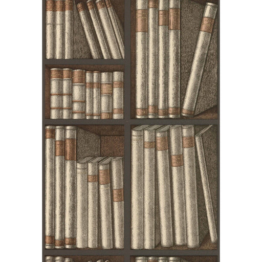 COLE & SON - EX LIBRIS- OAT/CHARCOAL - Wallcovering by the Roll OAT/CHARCOAL