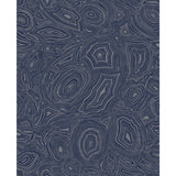 COLE & SON - MALACHITE- MIDNIGHT/SILVER - Wallcovering by the Roll