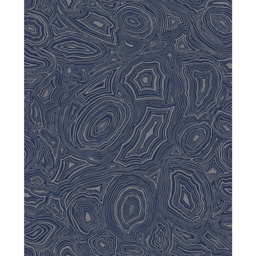 COLE & SON - MALACHITE- MIDNIGHT/SILVER - Wallcovering by the Roll MIDNIGHT/SILVER