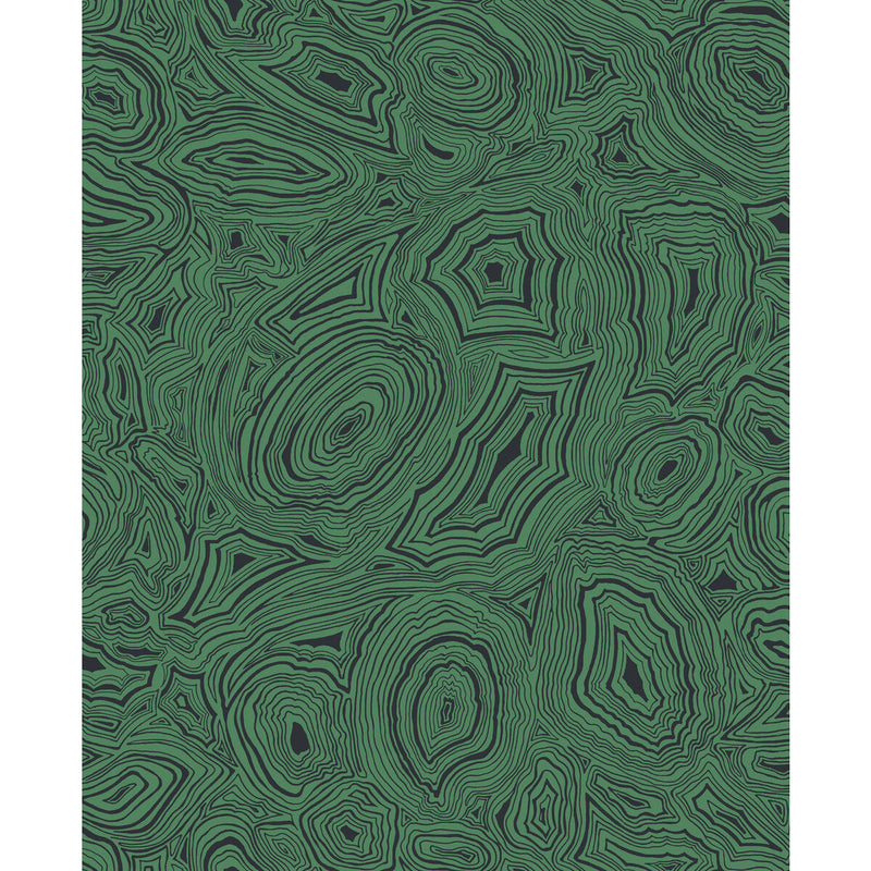COLE & SON - MALACHITE- EMERALD/BLACK - Wallcovering by the Roll EMERALD/BLACK