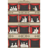 COLE & SON - TEATRO- LINEN/ROUGE - Wallcovering by the Roll