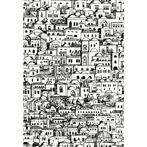 COLE & SON - MEDITERRANEA- WHITE/BLACK - Wallcovering by the Roll WHITE/BLACK