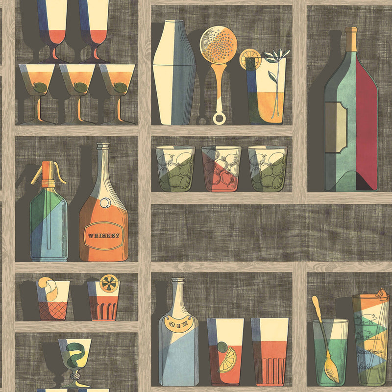 COLE & SON - COCKTAILS- MULTI - Wallcovering by the Roll MULTI