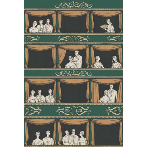 COLE & SON - TEATRO- RACING CAR GREEN - Wallcovering by the Roll RACING CAR GREEN