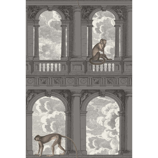 COLE & SON - PROCURATIE CON VISTA- SOOT & SNOW - Wallcovering by the Roll SOOT & SNOW