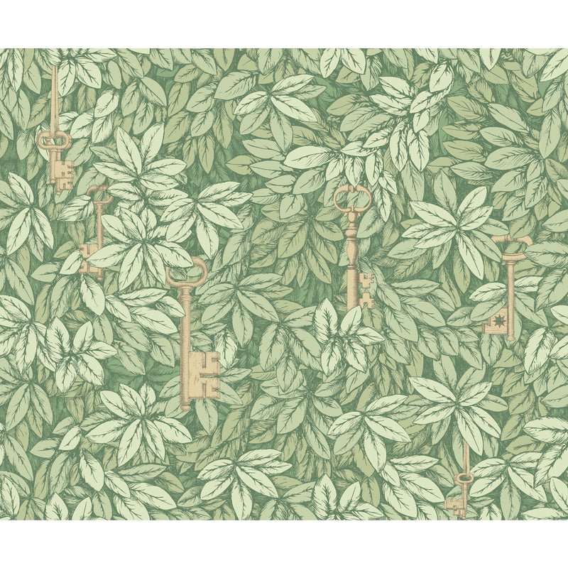 COLE & SON - CHIAVI SEGRETE- OLIVE - Wallcovering by the Roll OLIVE