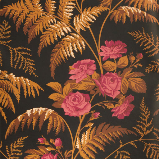 COLE & SON - ROSE- CERISE/B ORANGE/BLACK - Wallcovering by the Roll CERISE/B ORANGE/BLACK