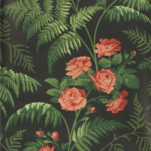 COLE & SON - ROSE- RED/L GREEN/CHARCOAL - Wallcovering by the Roll RED/L GREEN/CHARCOAL