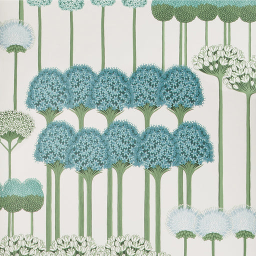 COLE & SON - ALLIUM- TEAL/JADE/WHITE - Wallcovering by the Roll TEAL/JADE/WHITE
