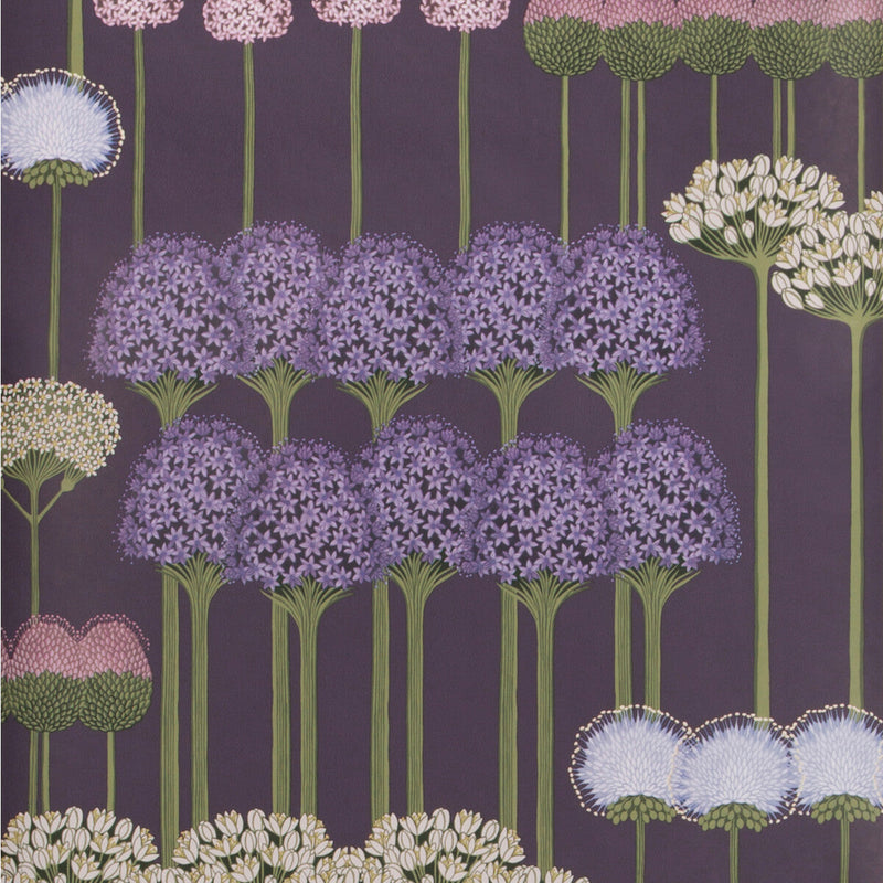 COLE & SON - ALLIUM- MULB/HEATHER/VIOLET - Wallcovering by the Roll MULB/HEATHER/VIOLET