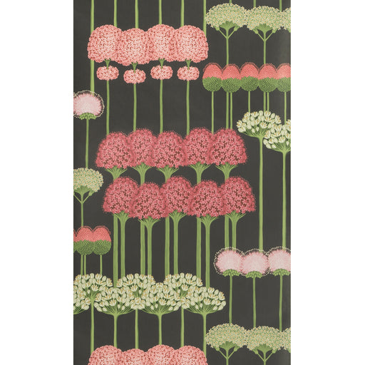 COLE & SON - ALLIUM- CORAL/L GREEN/CHAR - Wallcovering by the Roll CORAL/L GREEN/CHAR