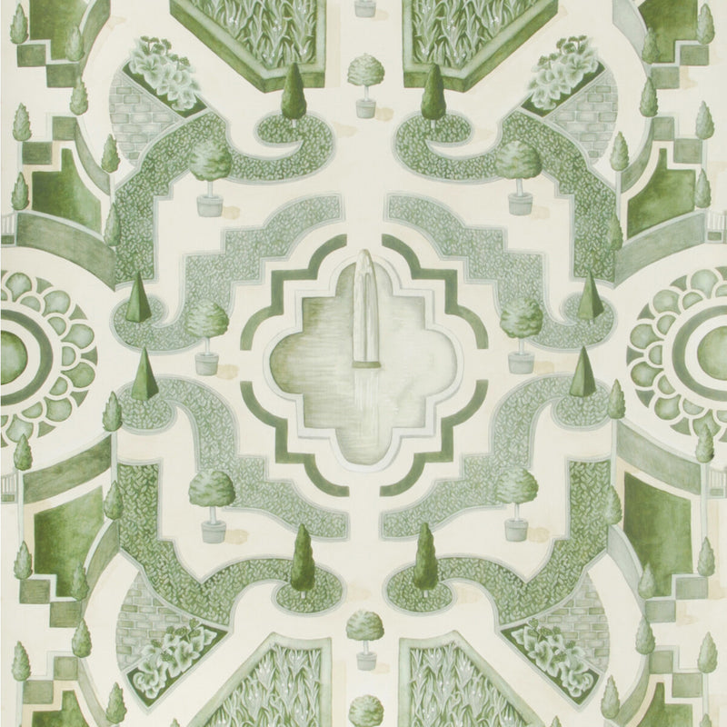 COLE & SON - TOPIARY- LEAF GREEN - Wallcovering by the Roll LEAF GREEN