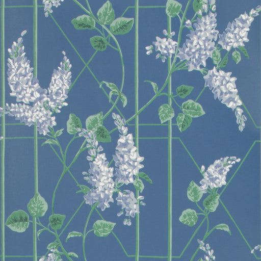 COLE & SON - WISTERIA- P BLUE/JADE/C BLUE - Wallcovering by the Roll P BLUE/JADE/C BLUE