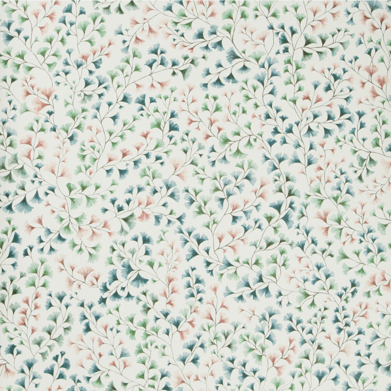 COLE & SON - MAIDENHAIR- PETROL/BLUSH/M - Wallcovering by the Roll PETROL/BLUSH/M