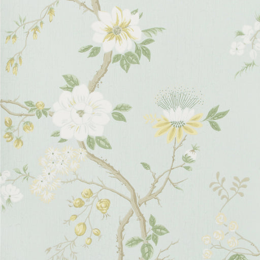 COLE & SON - CAMELLIA- LEMON/SAGE/PRM BLU - Wallcovering by the Roll LEMON/SAGE/PRM BLU