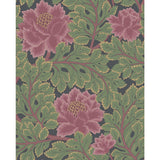 COLE & SON - AURORA WP- ROSE/FOREST/CHAR - Wallcovering by the Roll