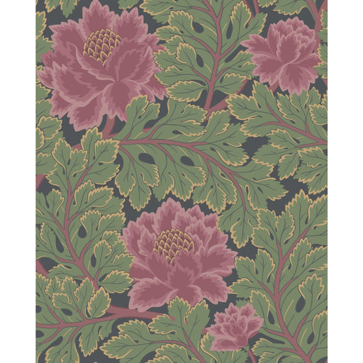 COLE & SON - AURORA WP- ROSE/FOREST/CHAR - Wallcovering by the Roll ROSE/FOREST/CHAR
