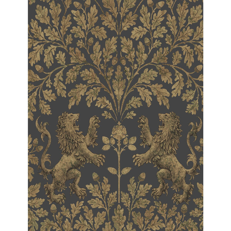 COLE & SON - BOSCOBEL OAK- ANT GOLD/BLK - Wallcovering by the Roll ANT GOLD/BLK
