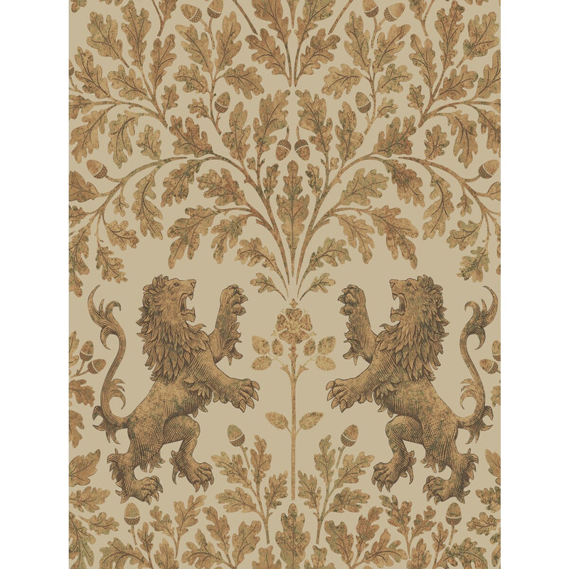 COLE & SON - BOSCOBEL OAK- M GOLD/OAT - Wallcovering by the Roll M GOLD/OAT