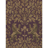 COLE & SON - BOSCOBEL OAK- GOLD/CLARET - Wallcovering by the Roll