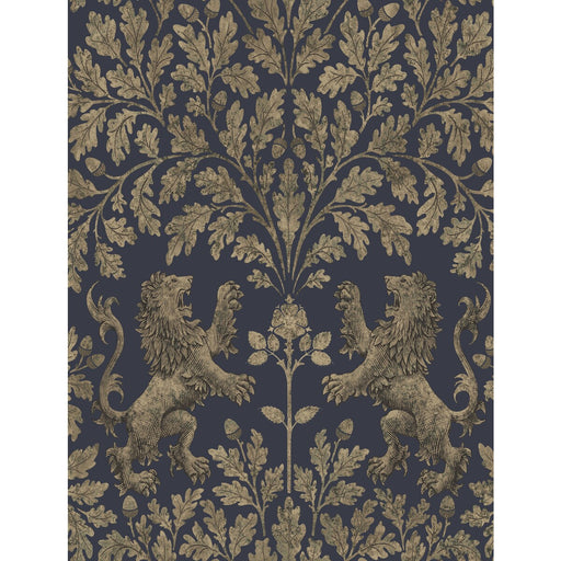 COLE & SON - BOSCOBEL OAK- M GILVER/INK - Wallcovering by the Roll M GILVER/INK