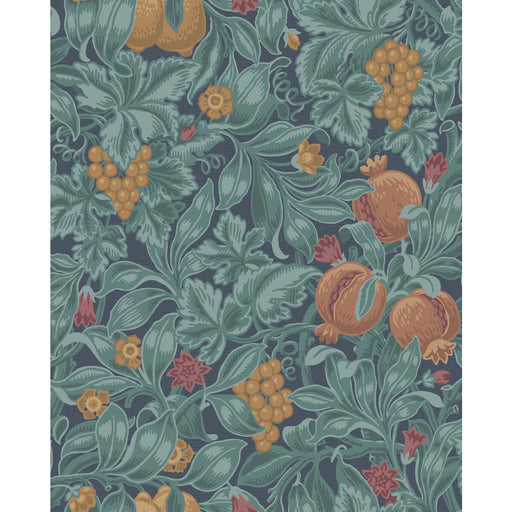 COLE & SON - VINES OF POMONA- ORAN/TEAL - Wallcovering by the Roll ORAN/TEAL