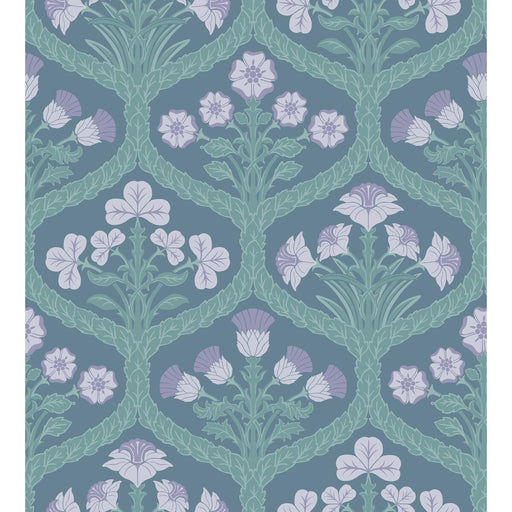 COLE & SON - FLORAL KINGDOM- LILAC/TEAL - Wallcovering by the Roll LILAC/TEAL