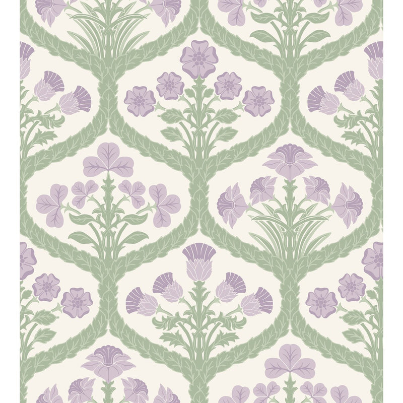 COLE & SON - FLORAL KINGDOM- MULB/OLIVE - Wallcovering by the Roll MULB/OLIVE