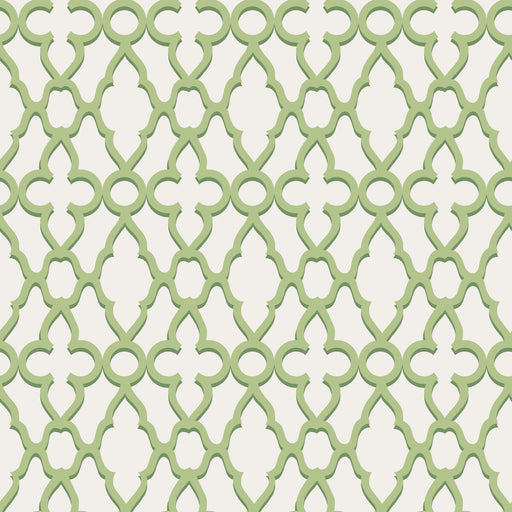 COLE & SON - TREILLAGE- LEAF GREEN/CHLK - Wallcovering by the Roll LEAF GREEN/CHLK