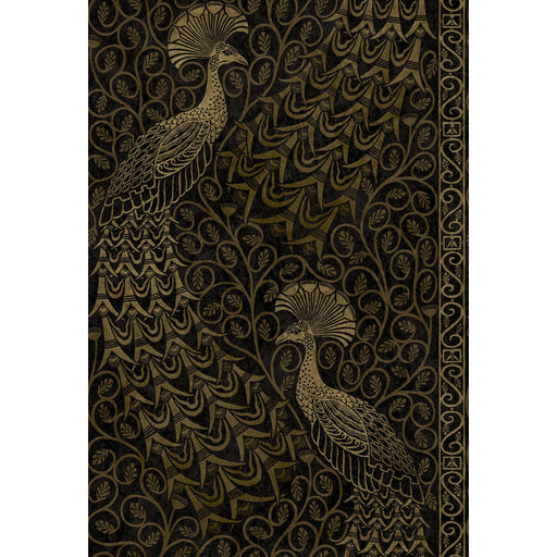 COLE & SON - PAVO PARADE- M GOLD/SOOT - Wallcovering by the Roll M GOLD/SOOT